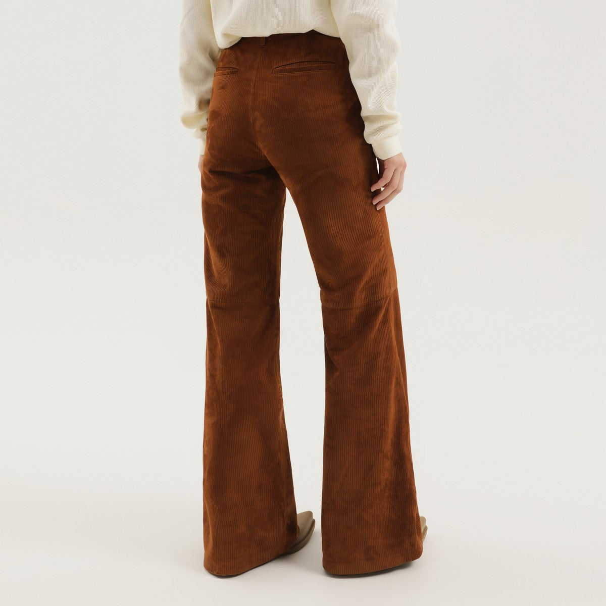 1989 STUDIO 1989 STUDIO Corduroy flared leather pants