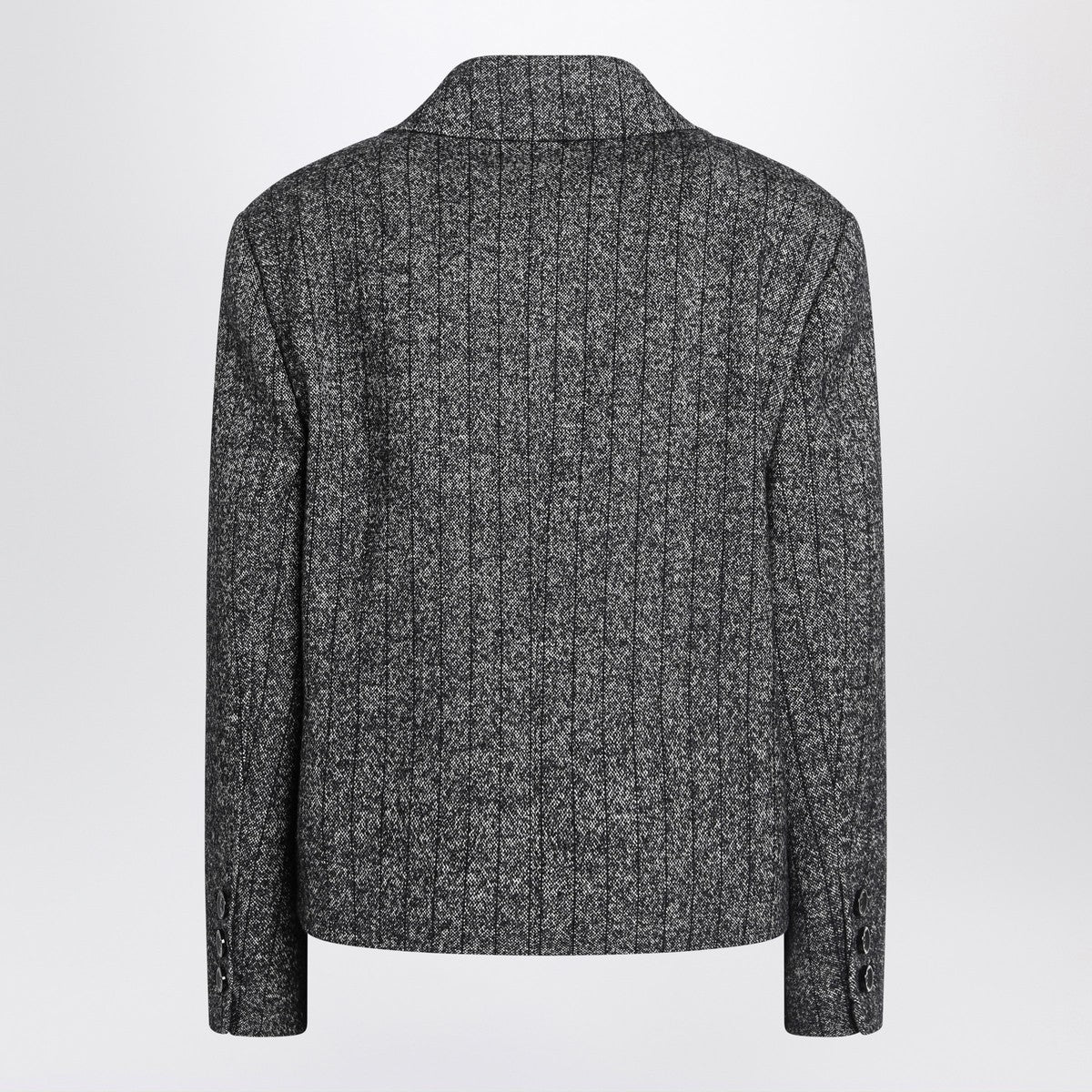 Dolce & Gabbana Dolce & Gabbana Dolce&Gabbana Dark grey short oversized striped jacket