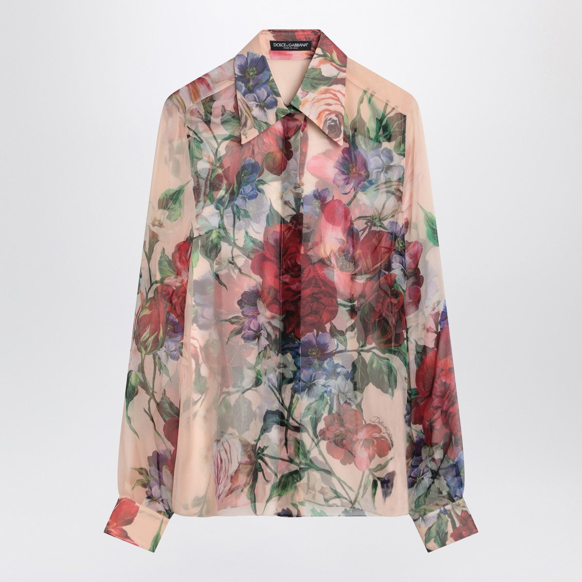 Dolce & Gabbana Dolce & Gabbana Dolce&Gabbana Floral-print silk shirt