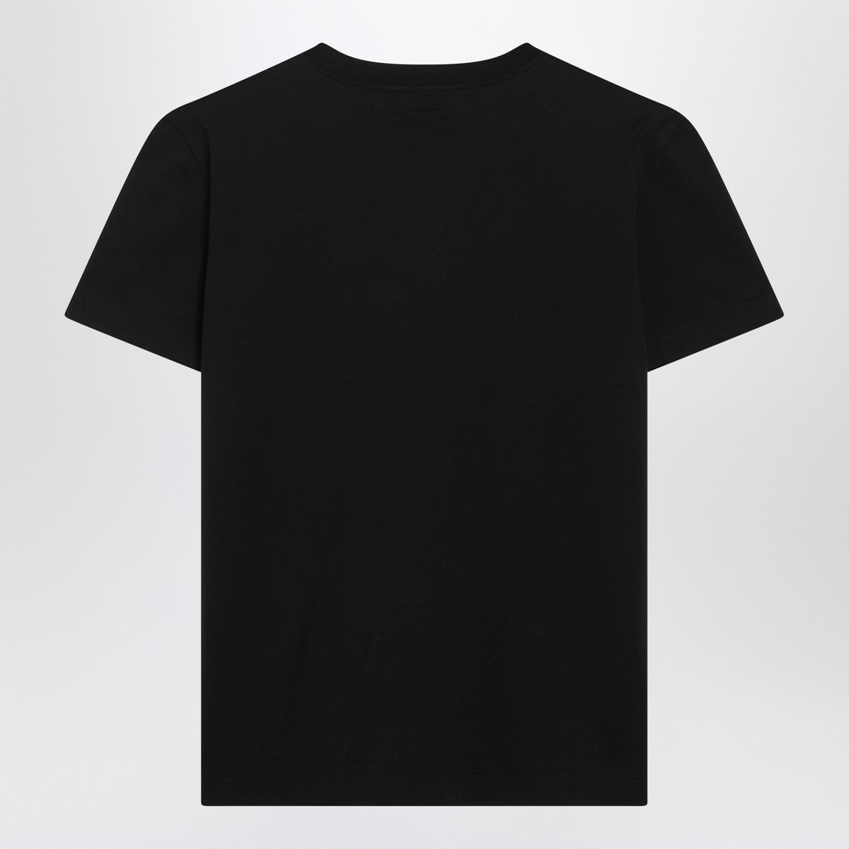 Dolce & Gabbana Dolce & Gabbana Dolce&Gabbana Black jersey T-shirt with embroidery