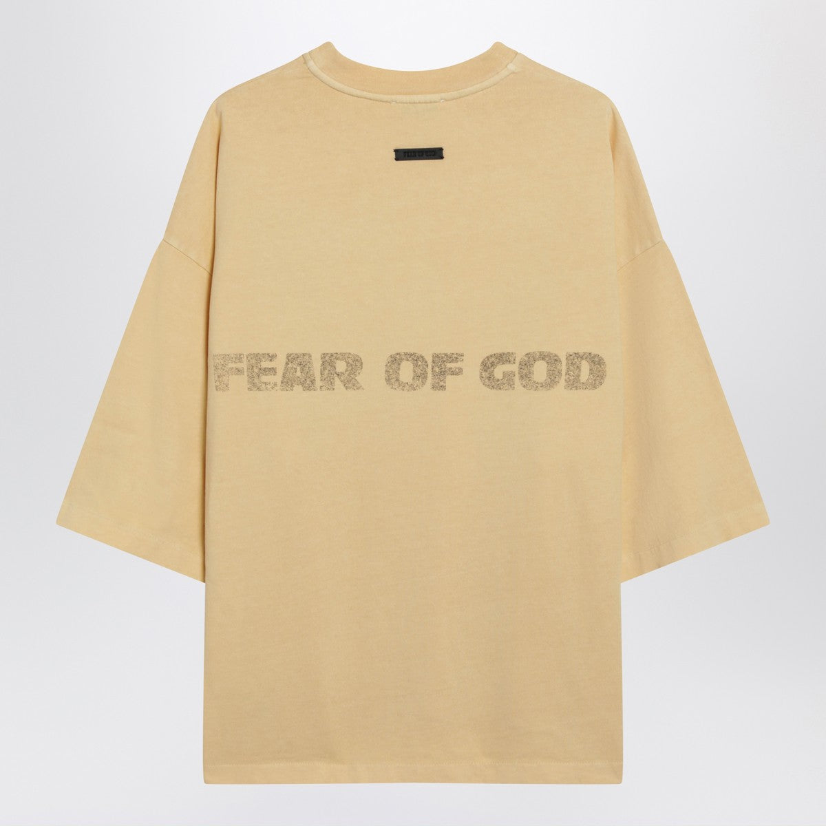 Fear of God Fear of God Yellow oversized FU T-shirt