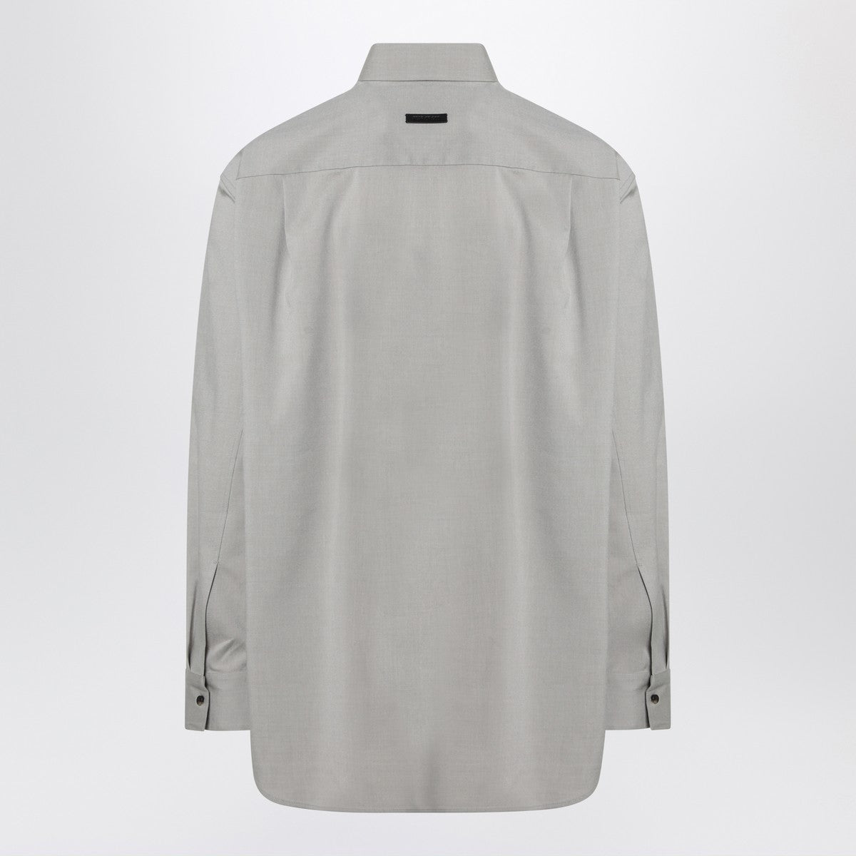 Fear of God Fear of God Grey dove grey mélange cotton shirt