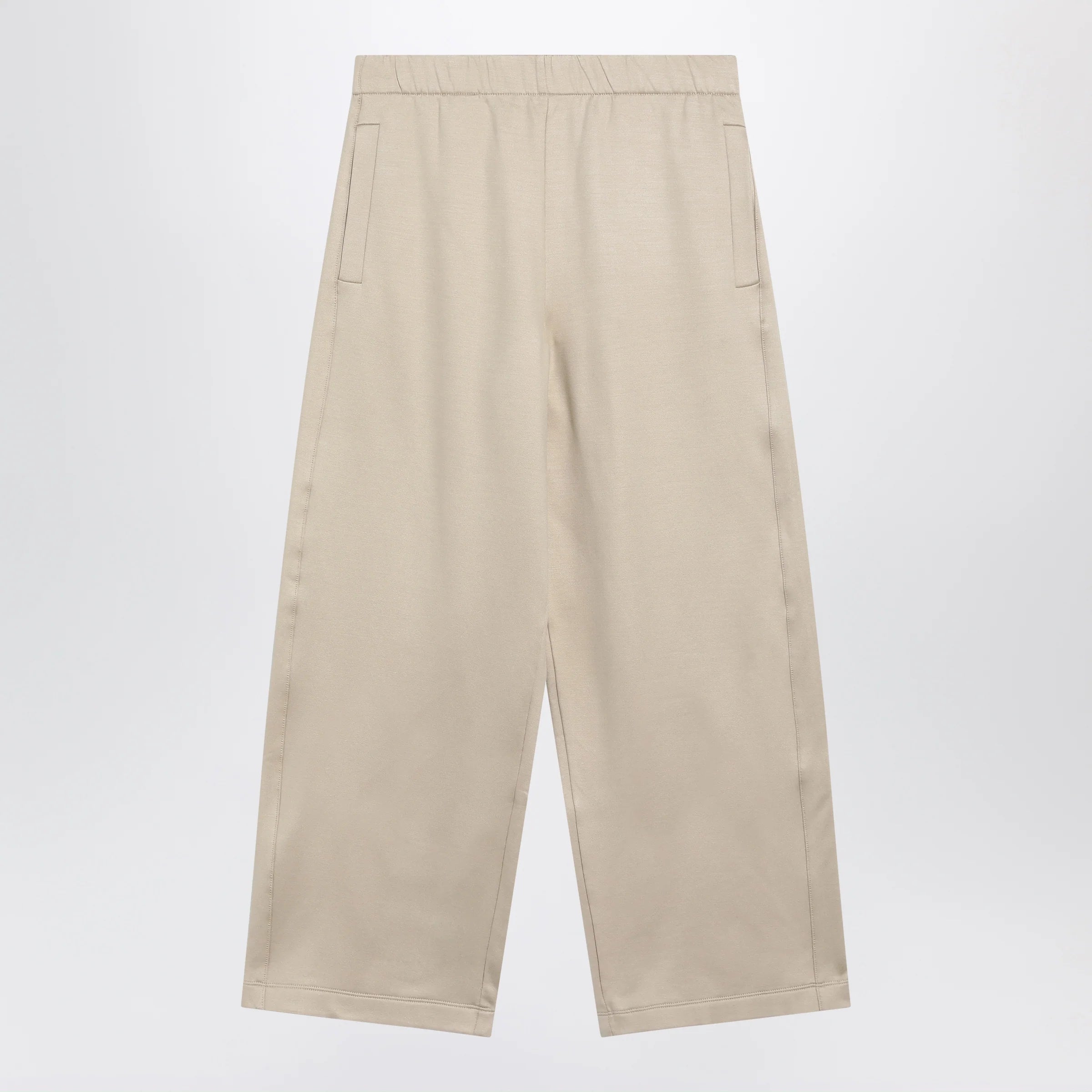 Max Mara Beige silk blend trousers