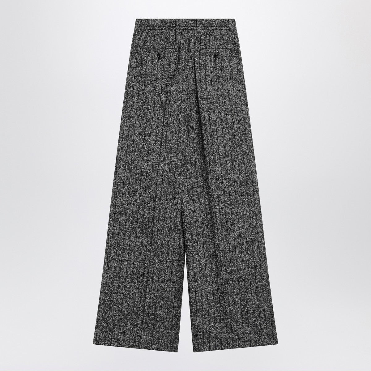 Dolce & Gabbana Dolce & Gabbana Dolce&Gabbana Wide dark grey striped trousers