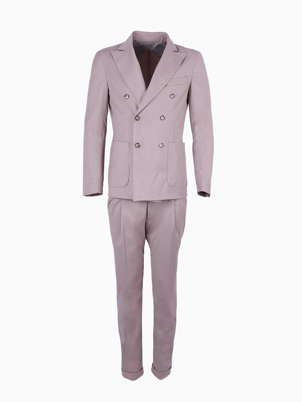 Tela N Double-Breasted Men’s Suit - Light Brown