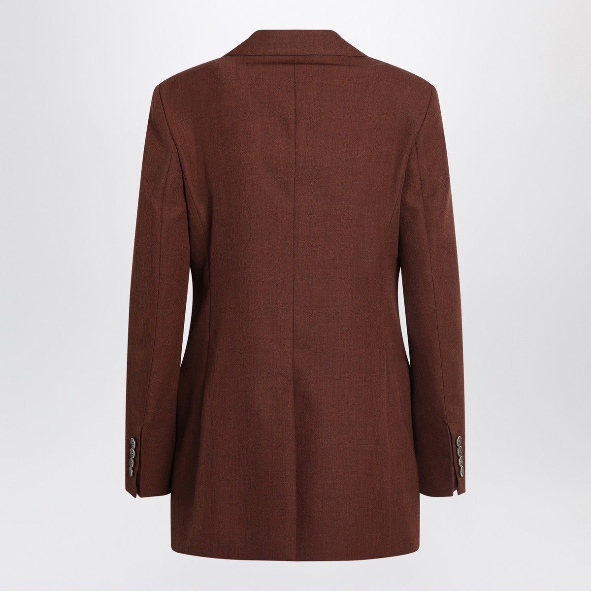Max Mara Max Mara Earth-tone jacket in wool grain de poudre
