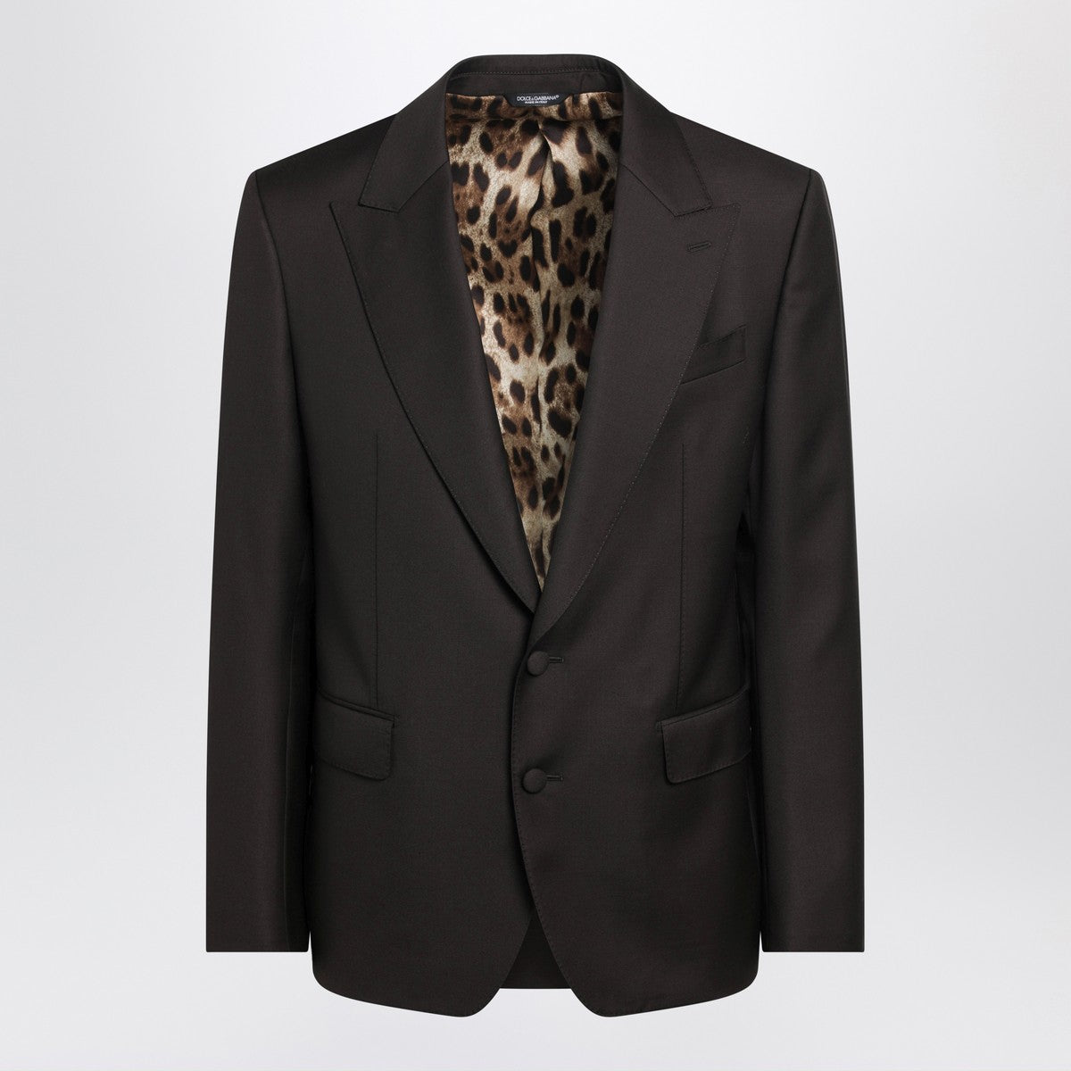 Dolce & Gabbana Dolce & Gabbana Dolce&Gabbana Brown single-breasted wool jacket