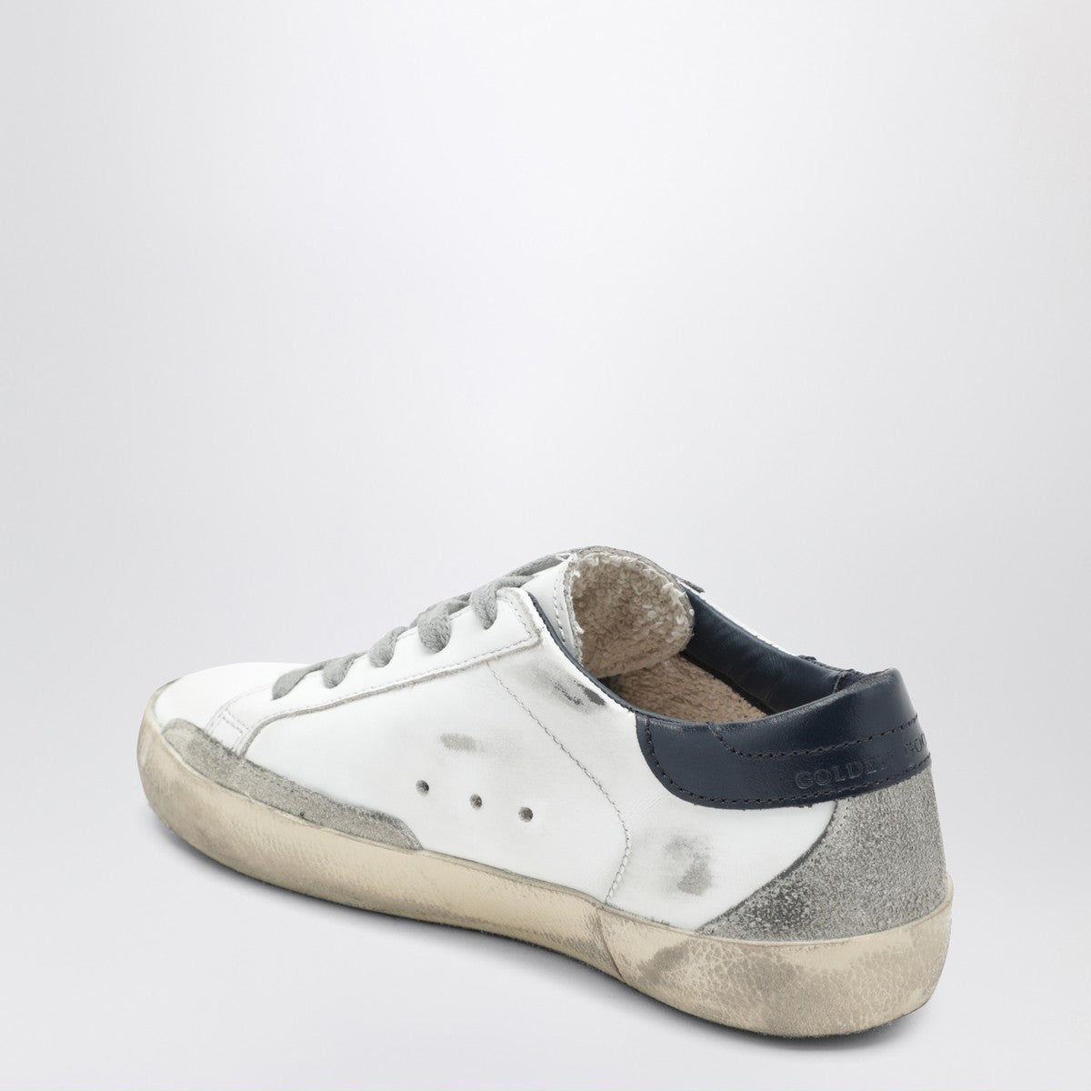 Golden Goose Golden Goose Super-star sneakers in vintage white/navy blue