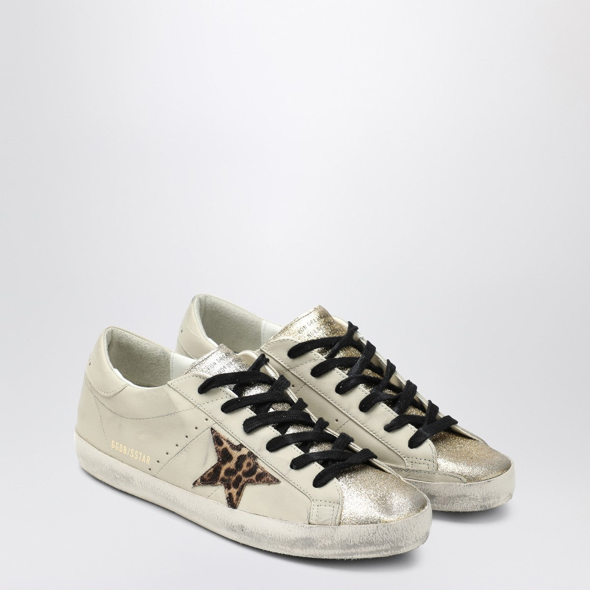 Golden Goose Golden Goose Light beige/animalier Super-Star sneaker