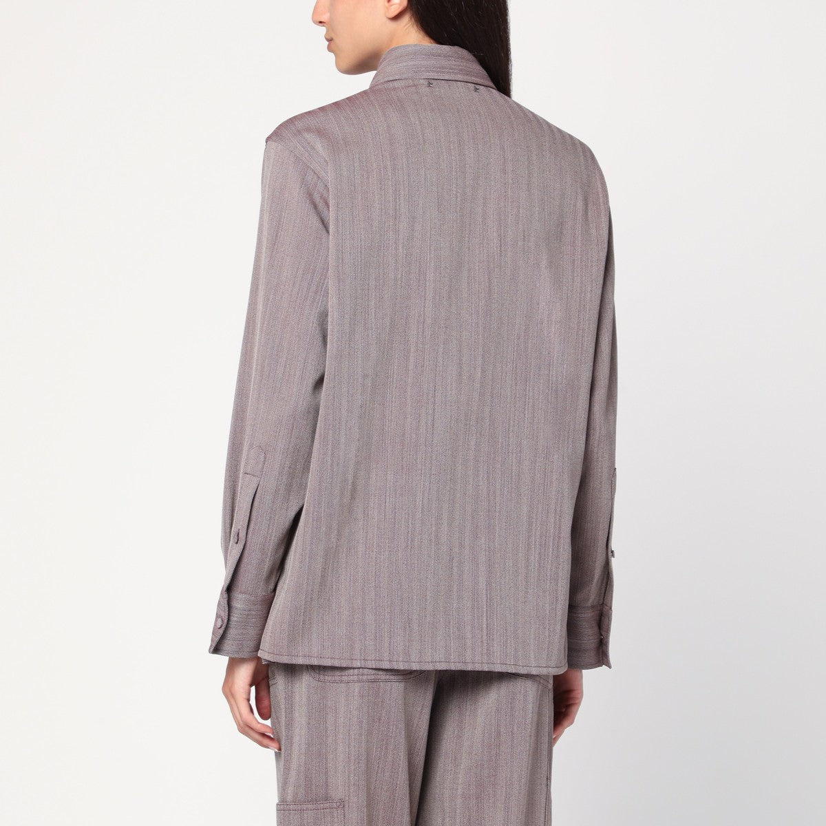 Golden Goose Golden Goose Garnet shirt in chevron wool blend