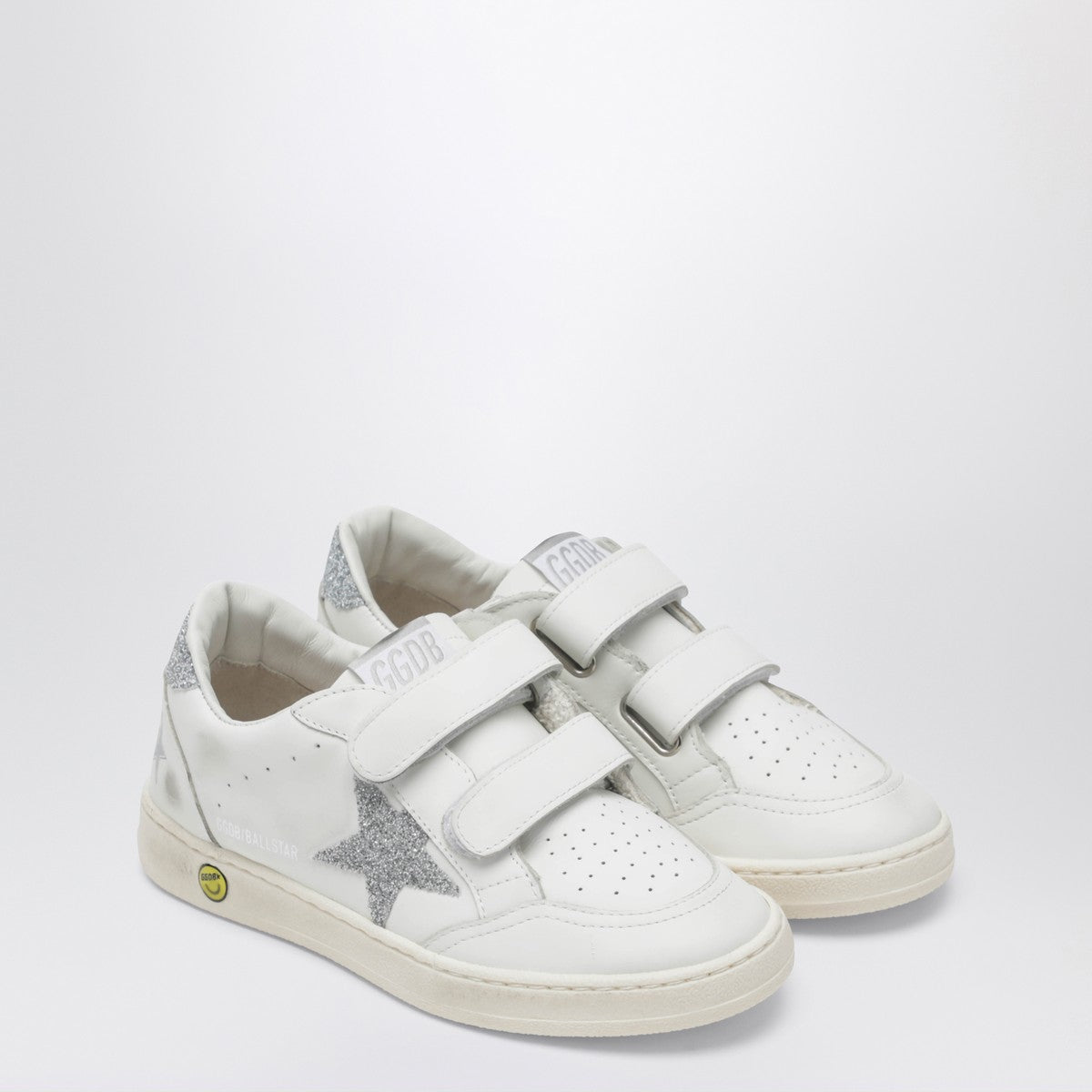 حذاء رياضي Golden Goose Ball Star باللون الأبيض/الكريستالي