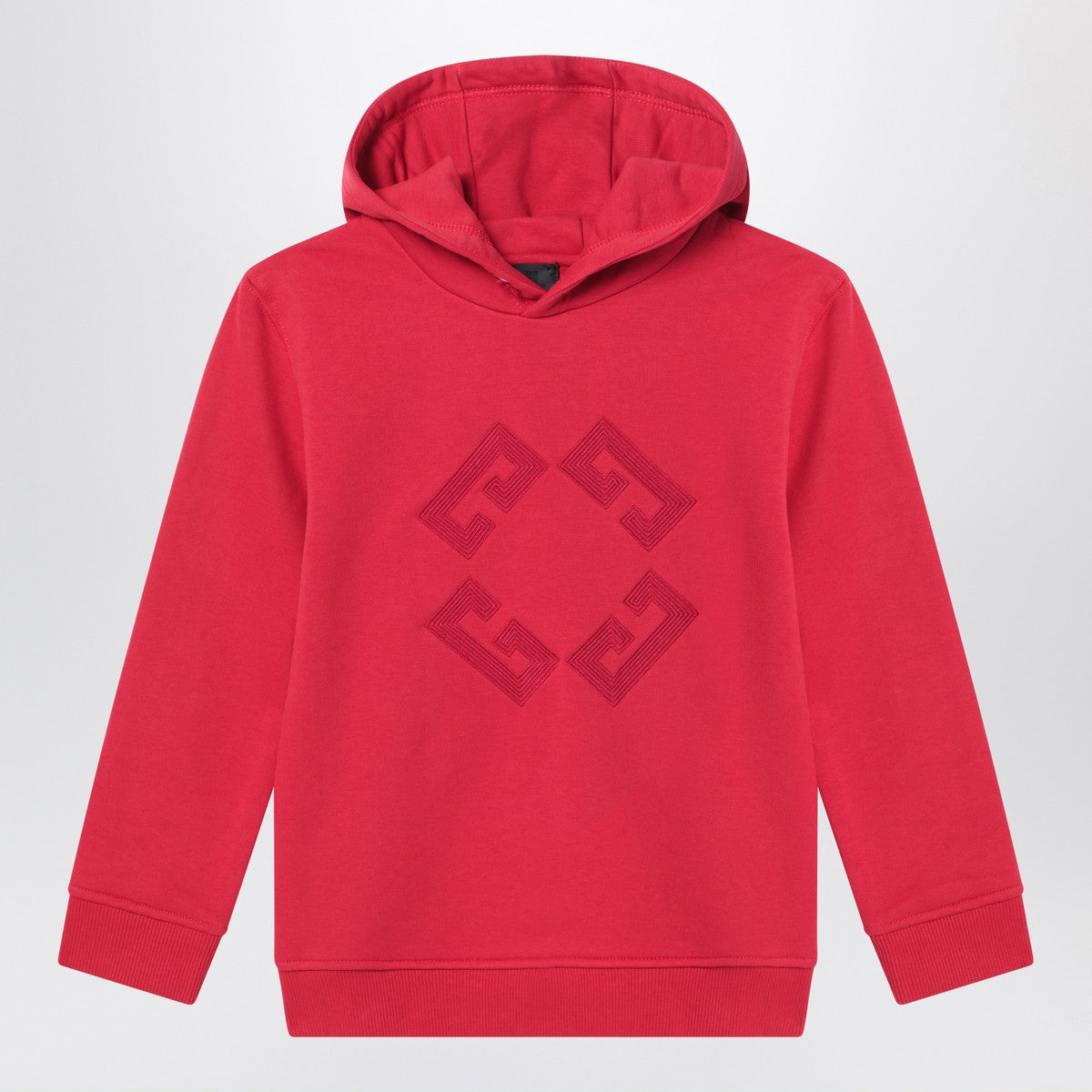 Givenchy Givenchy Burgundy hoodie with embroidered logo