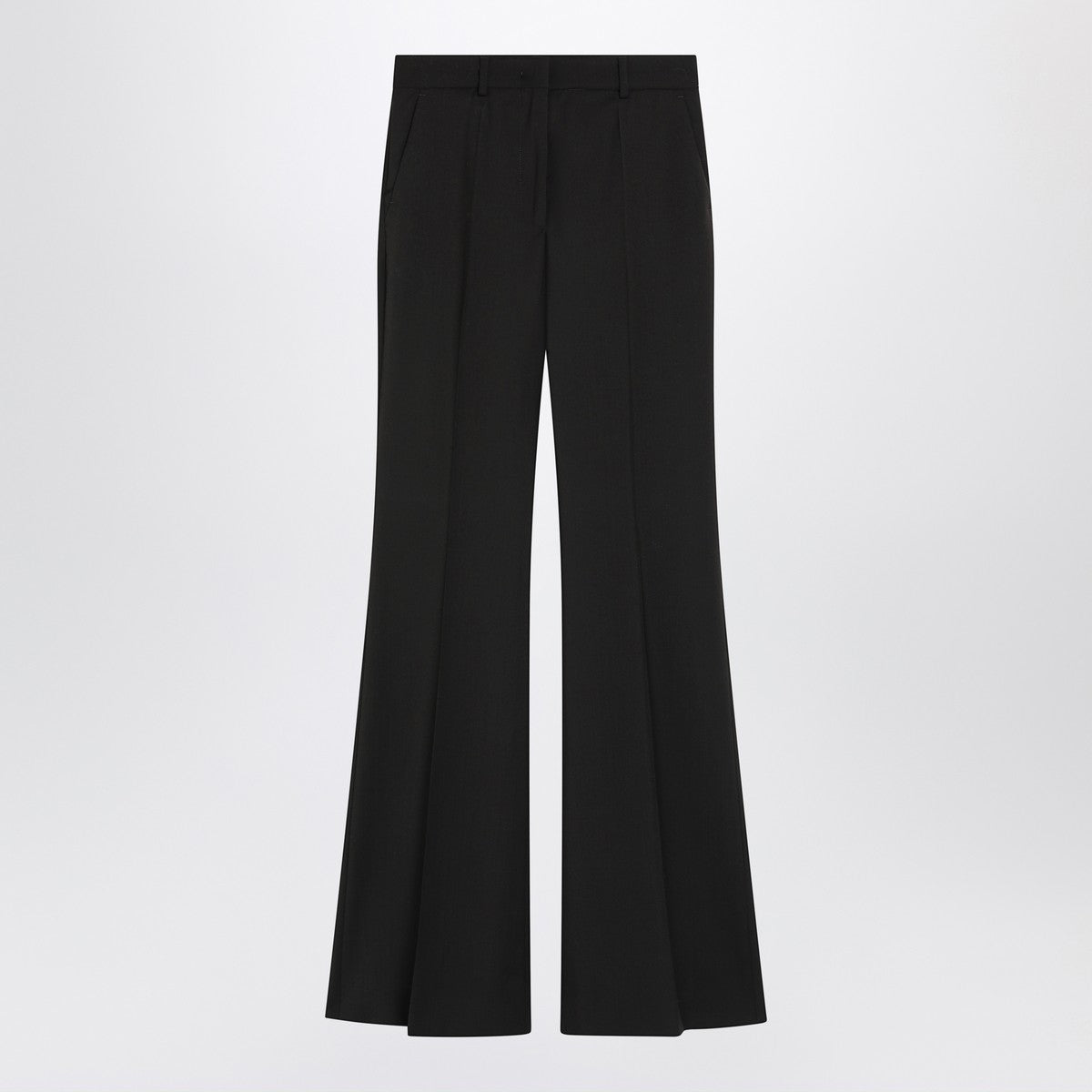Sportmax Sportmax Brown flared trousers in stretch wool