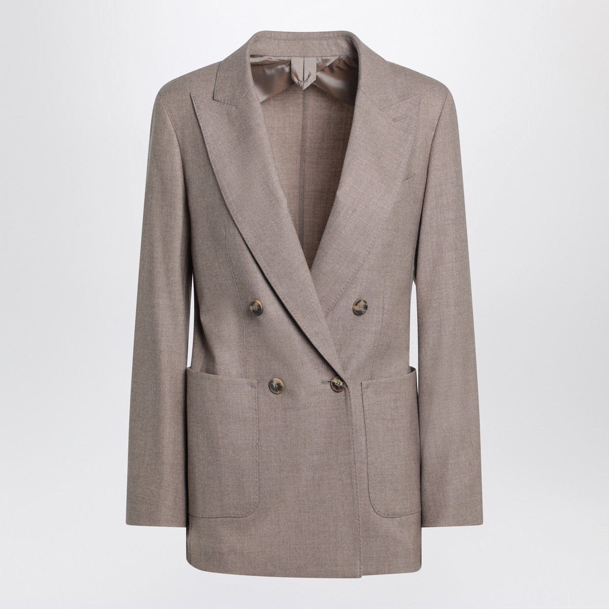 Max Mara Max Mara Double-breasted cashmere jacket in dove color