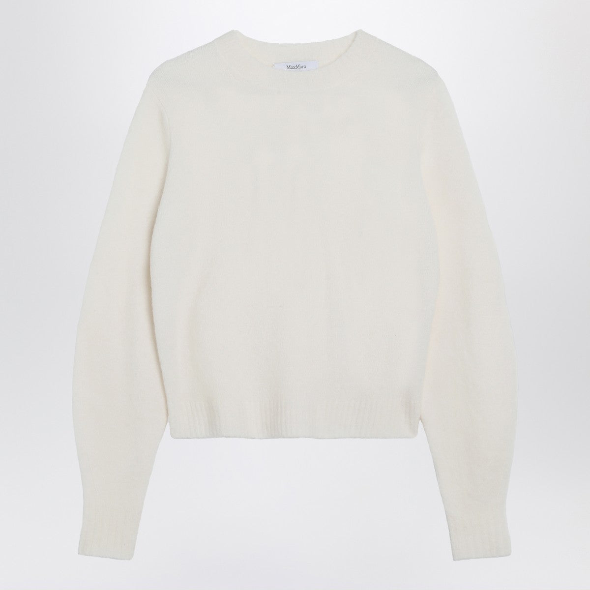 Max Mara Max Mara Ivory sweater in stretch cashmere knit