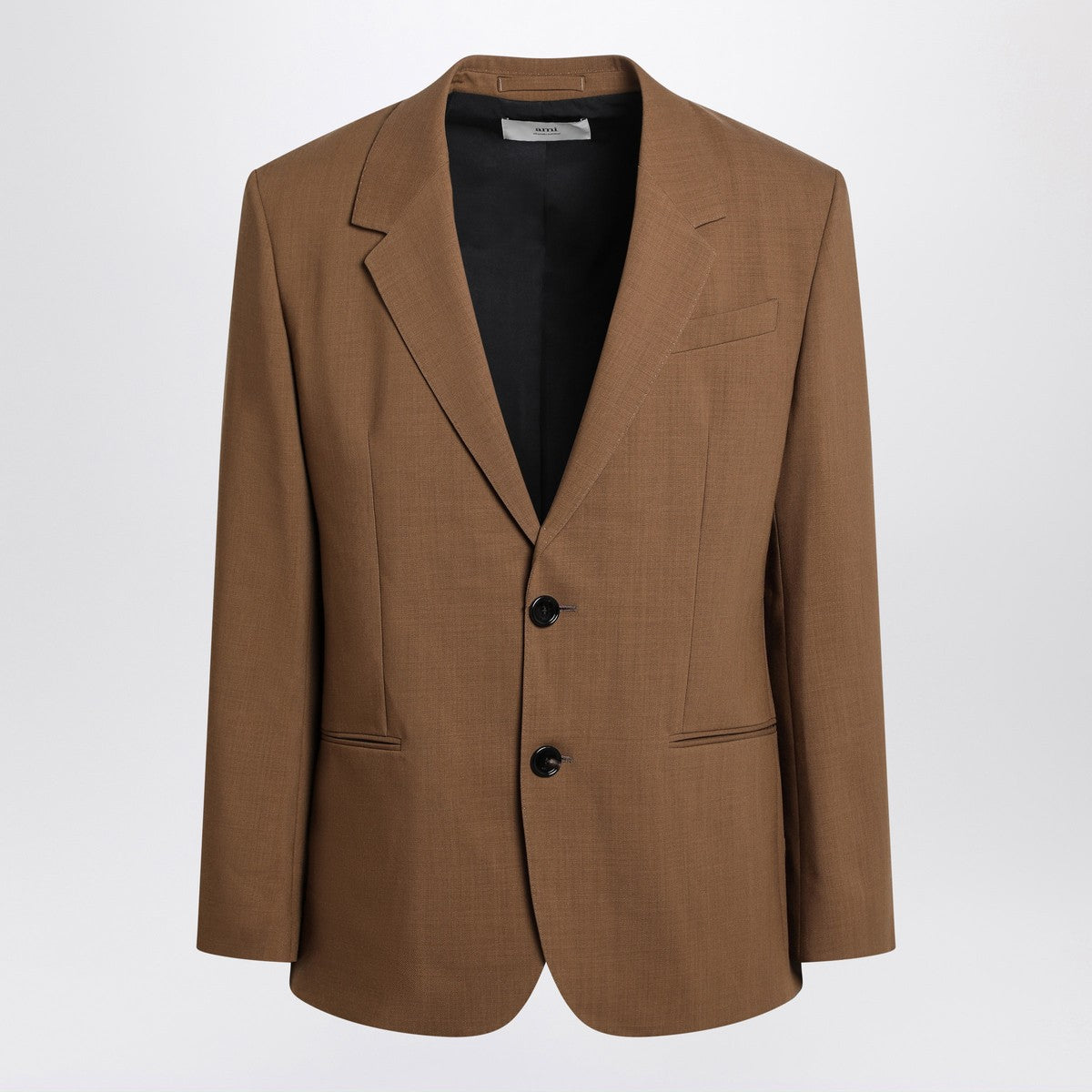 Ami Paris Ami Paris Hazelnut single-breasted wool jacket