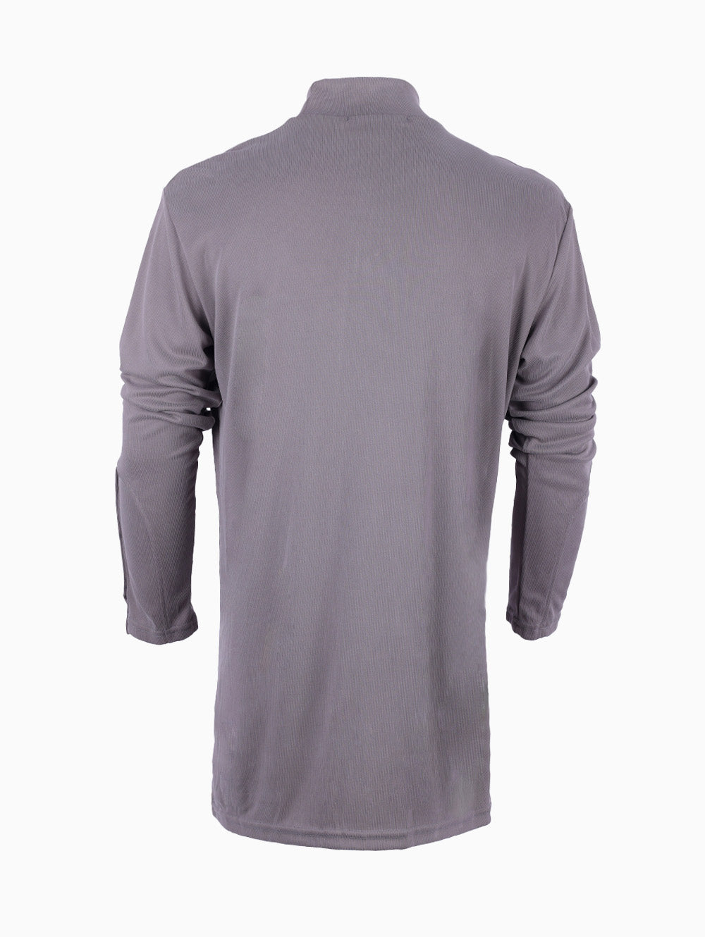 LA HAINE Men’s Grey High Neck Sweatshirt with button sleeve detail – Italian casual wear from Luxe Marca