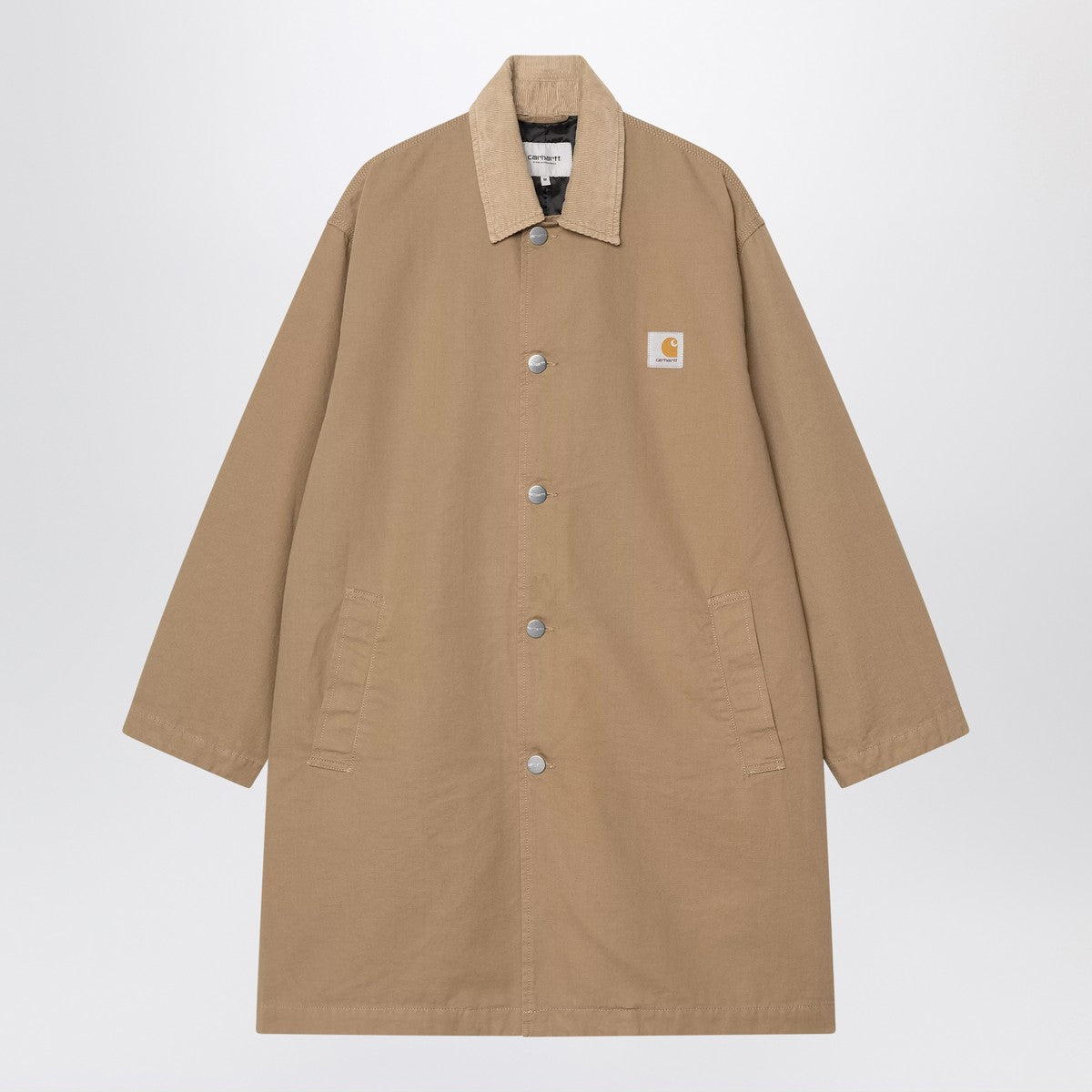Carhartt WIP Beige Webster coat in cotton canvas