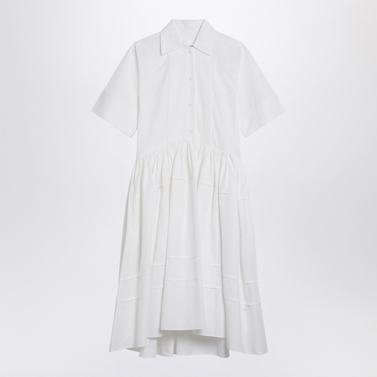 Jil Sander Jil Sander White cotton chemisier dress