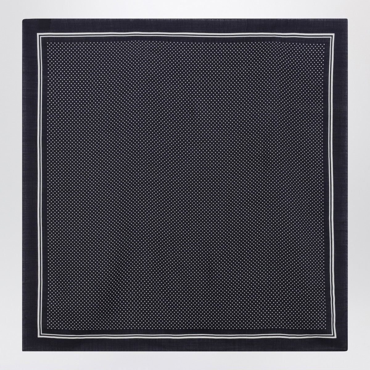Destin Destin Navy blue wool polka-dot bandana