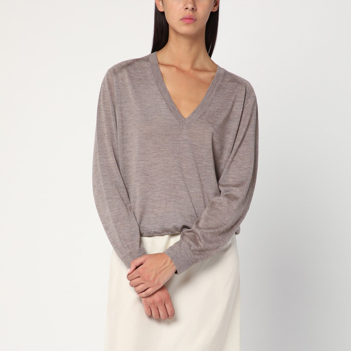 LouLou De Saison LouLou De Saison Taupe cashmere sweater