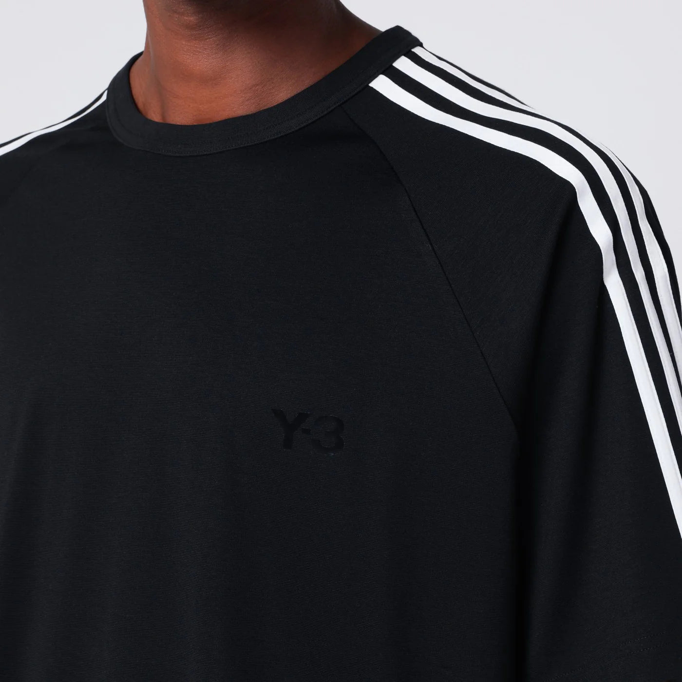 adidas Y-3 Black T-shirt in wool and nylon blend