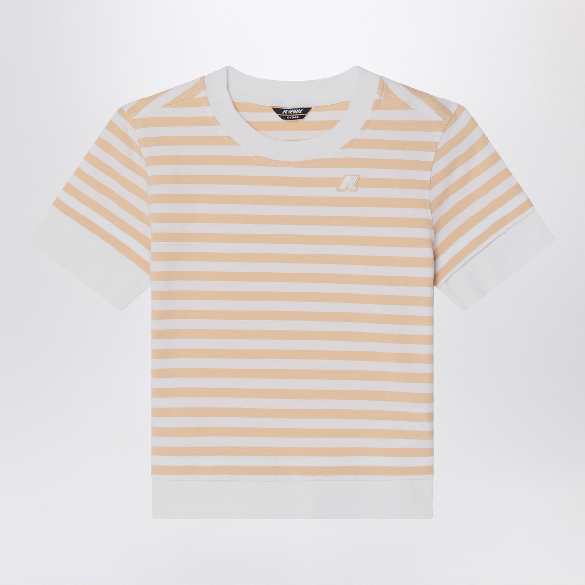 K-Way K-Way Emel T-shirt white/beige striped