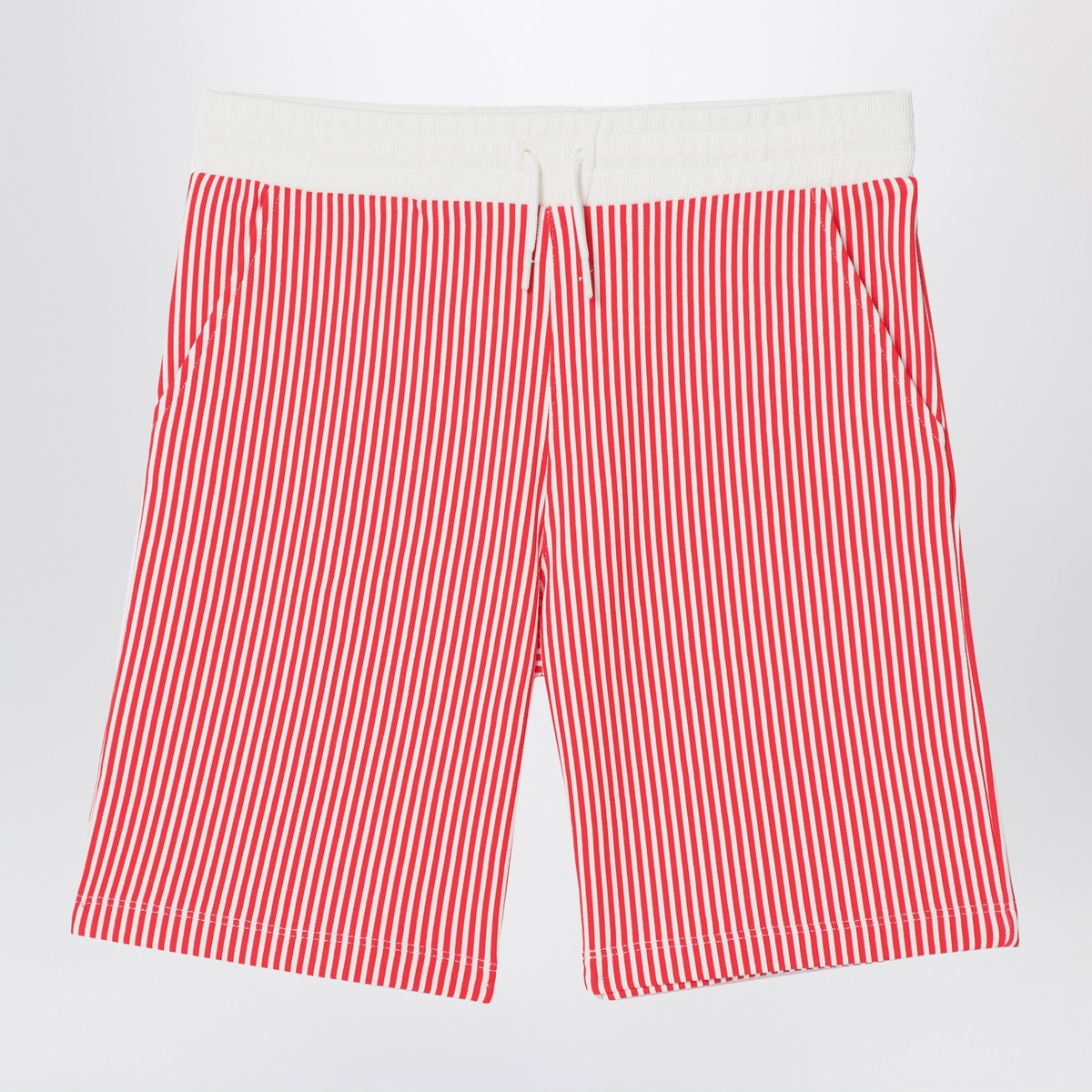 Kenzo KENZO Red/white striped Bermuda shorts in cotton
