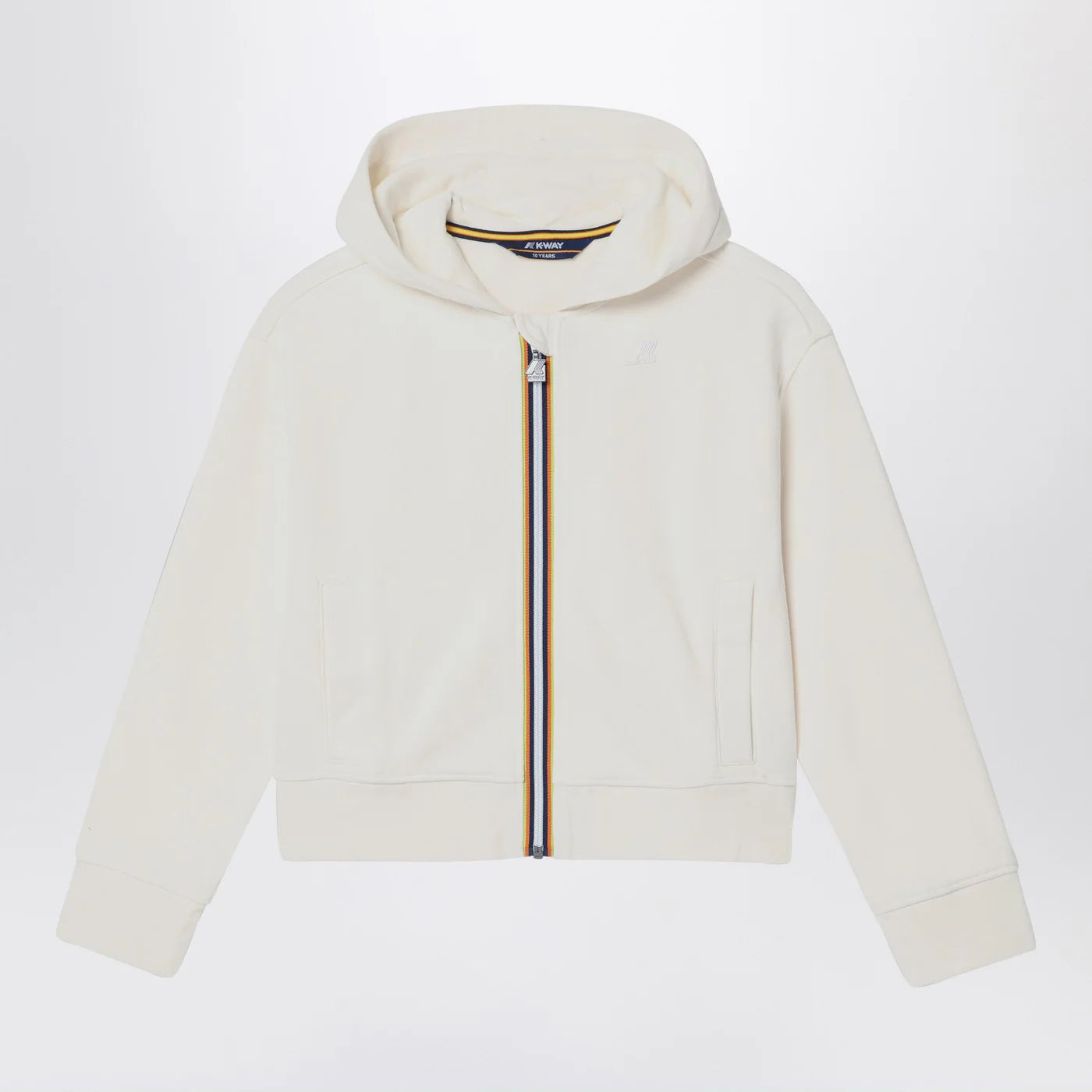 K-Way Divine white hooded sweatshirt