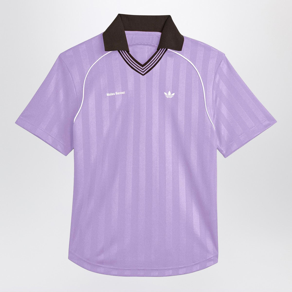 adidas by Wales Bonner adidas by Wales Bonner Lilac jacquard football T-shirt