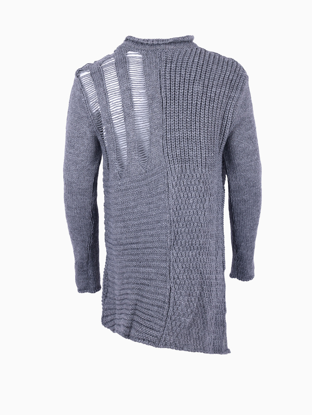 Grey Knit Sweater for Men