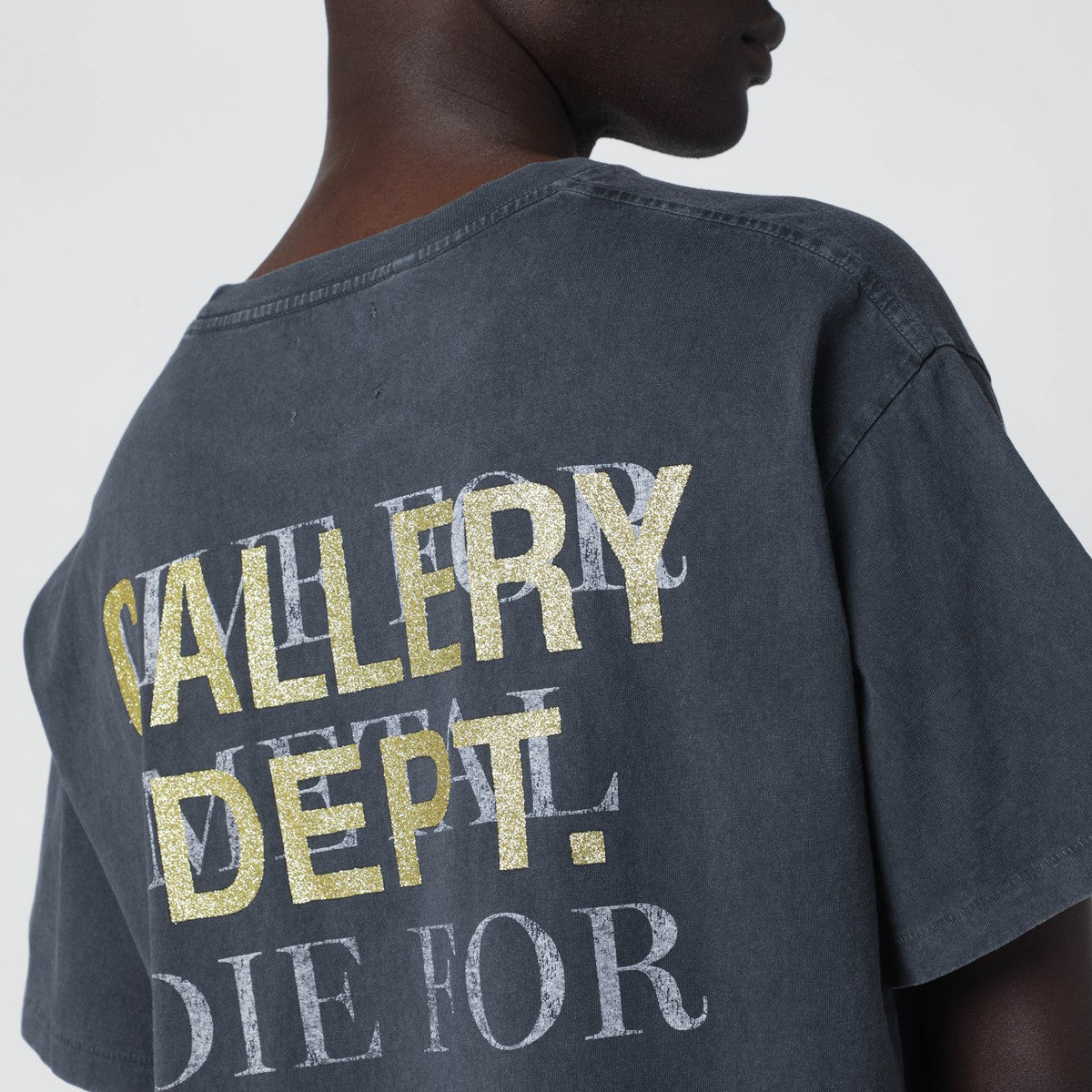 Gallery Dept. Gallery Dept. Black Live For Metal vintage-effect T-shirt