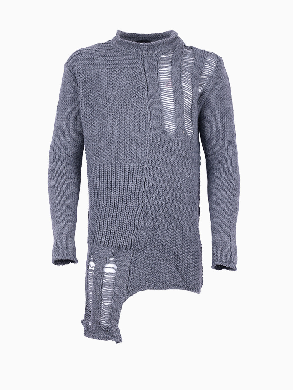 Grey Knit Sweater for Men