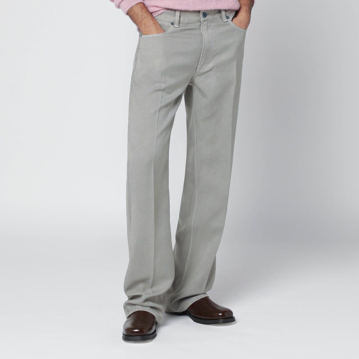 Our Legacy Our Legacy Light grey trousers in Japanese polyester