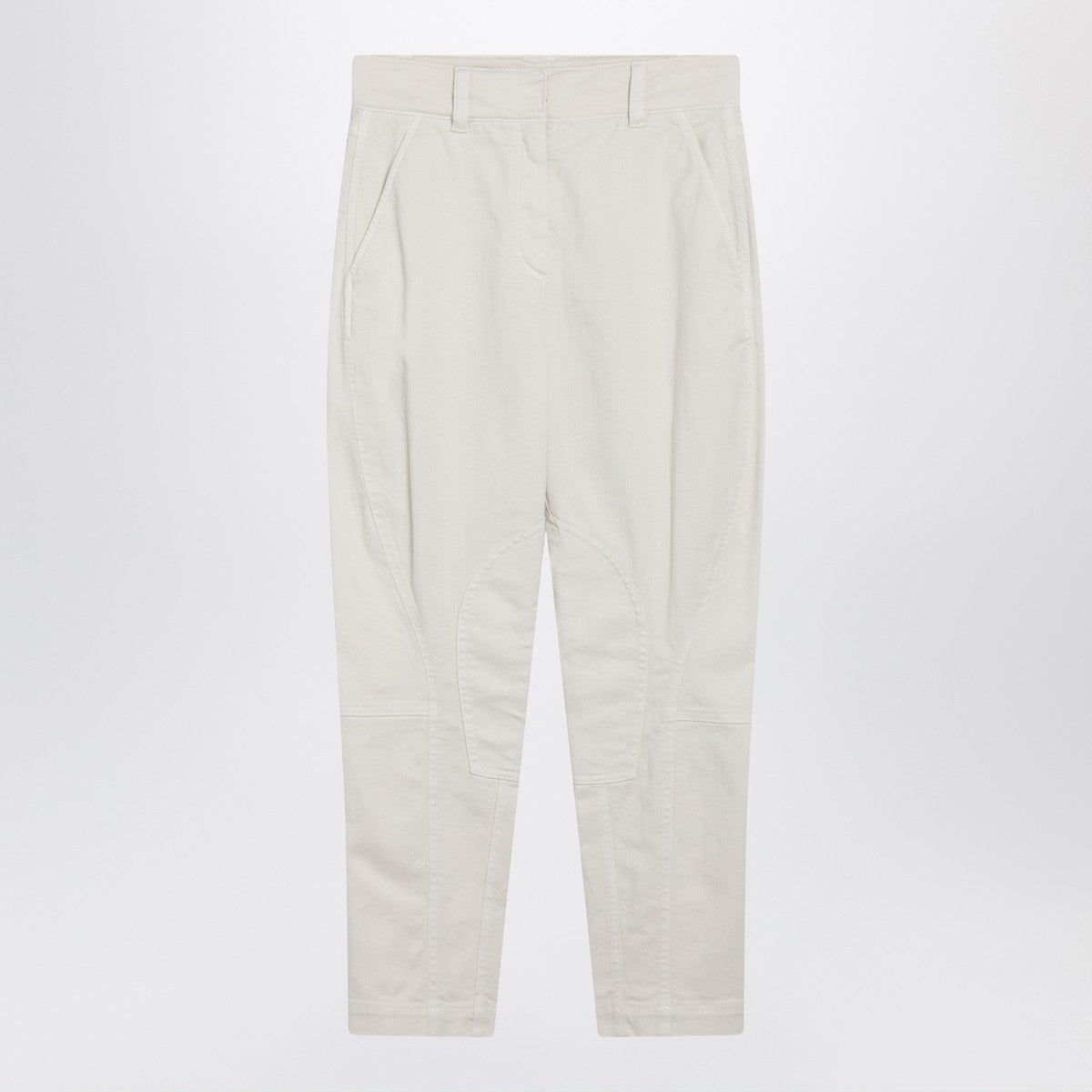 Brunello Cucinelli Brunello Cucinelli Chalk white Equestrian trousers