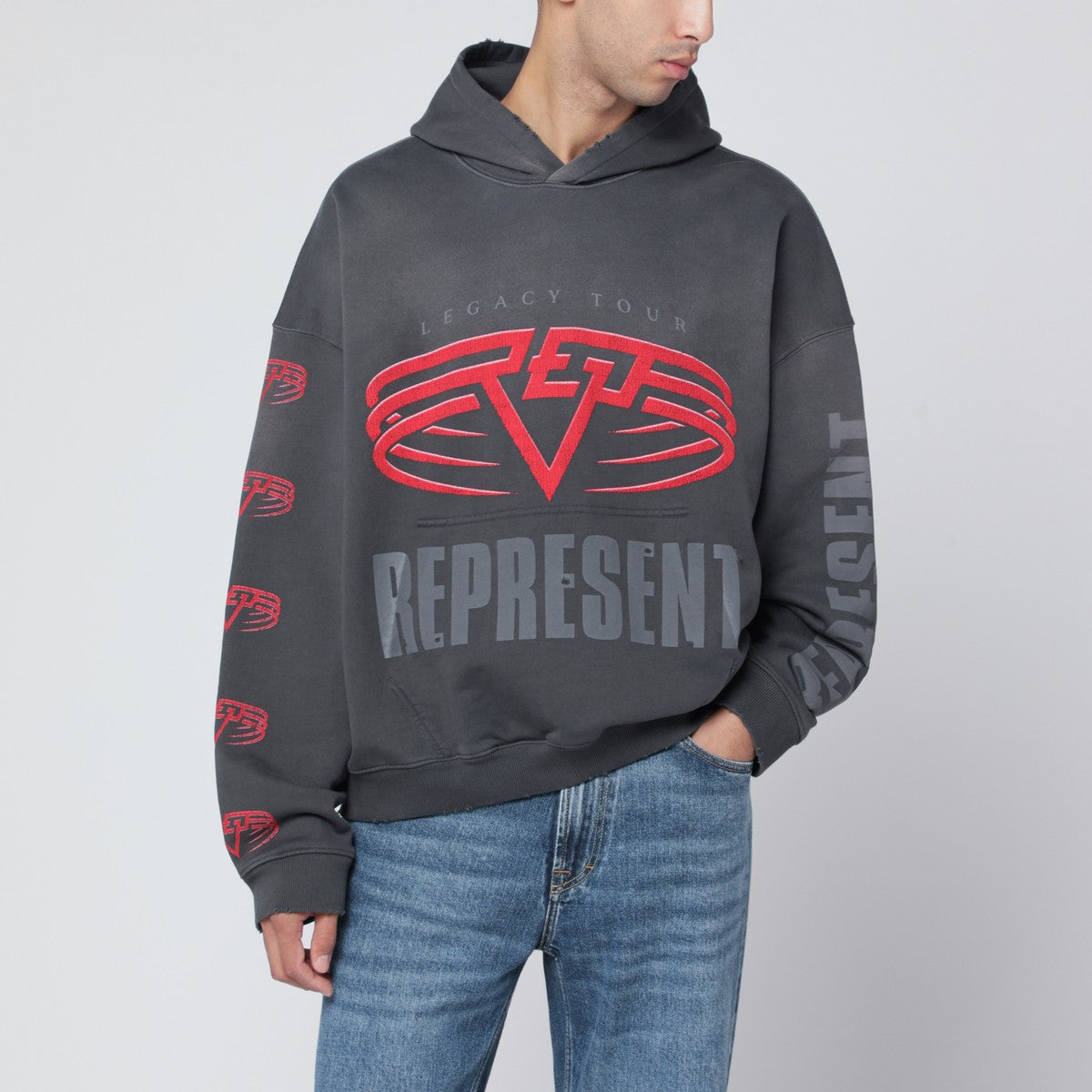 Represent Represent Reversible Living Legacy Tour sweatshirt in grey