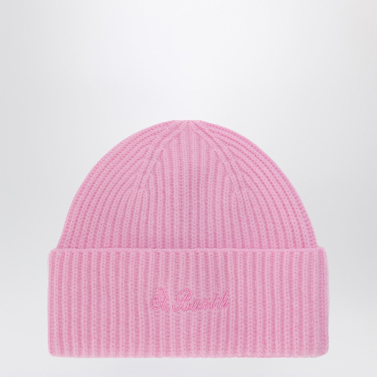 MC2 Saint Barth MC2 Saint Barth Pink wool beanie with embroidered logo