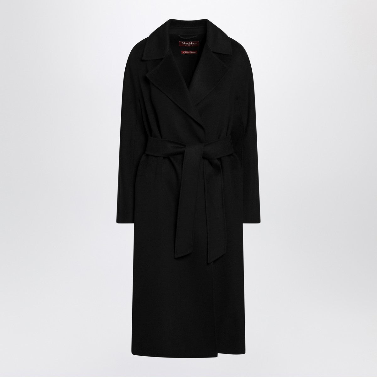 Max Mara Studio Black coat with belt