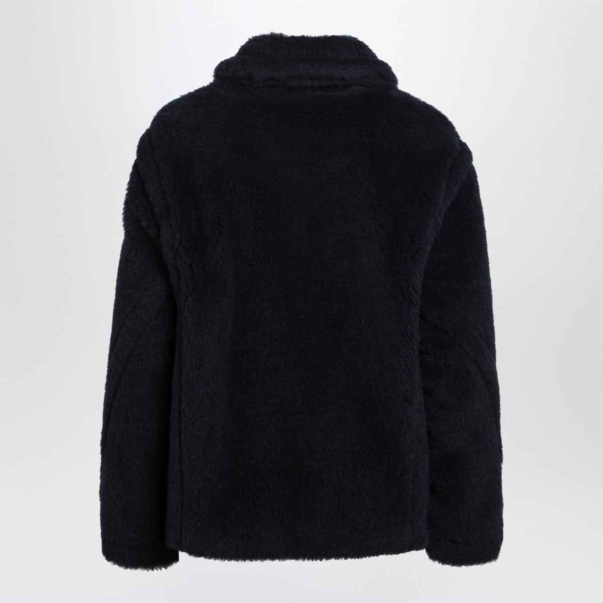 Max Mara Navy faux-fur coat