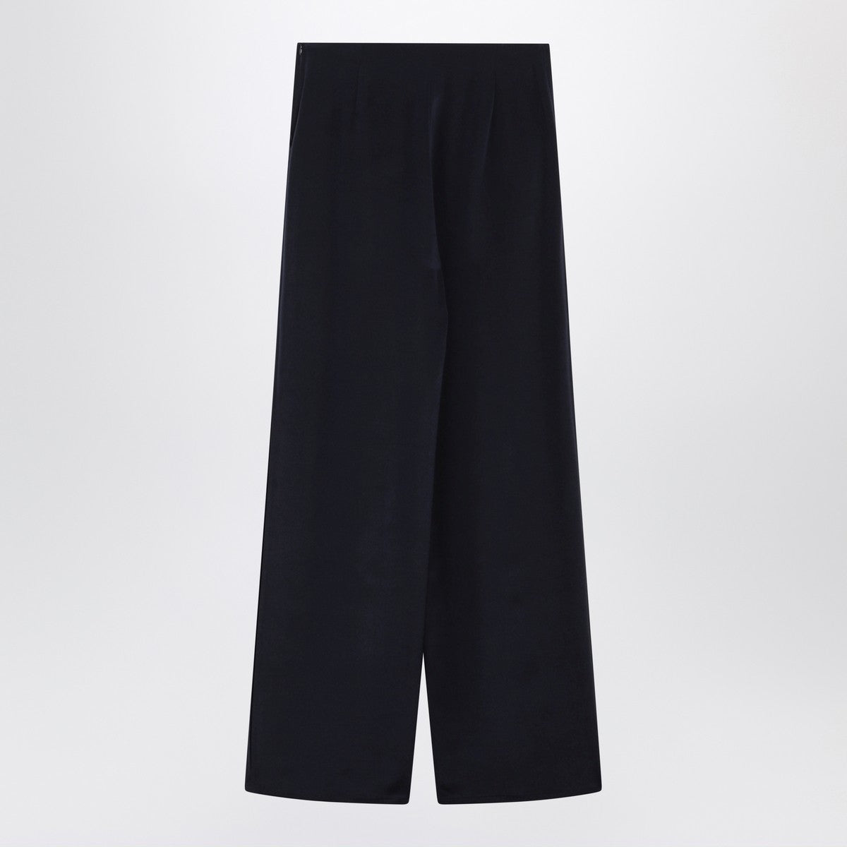 بنطلون ماكس مارا من مزيج الحرير باللون الكحلي