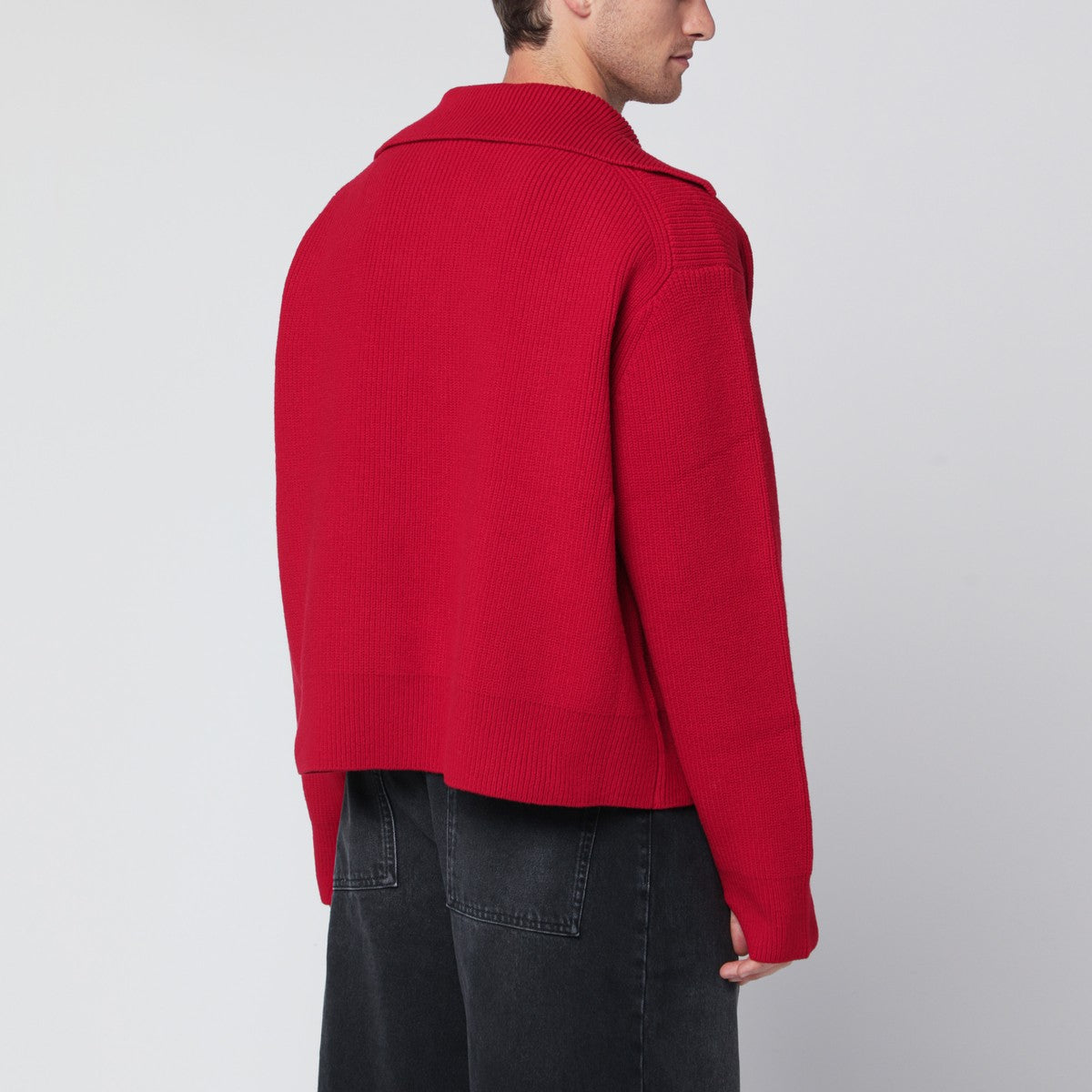 Studio Nicholson STUDIO NICHOLSON Crimson wool sweater