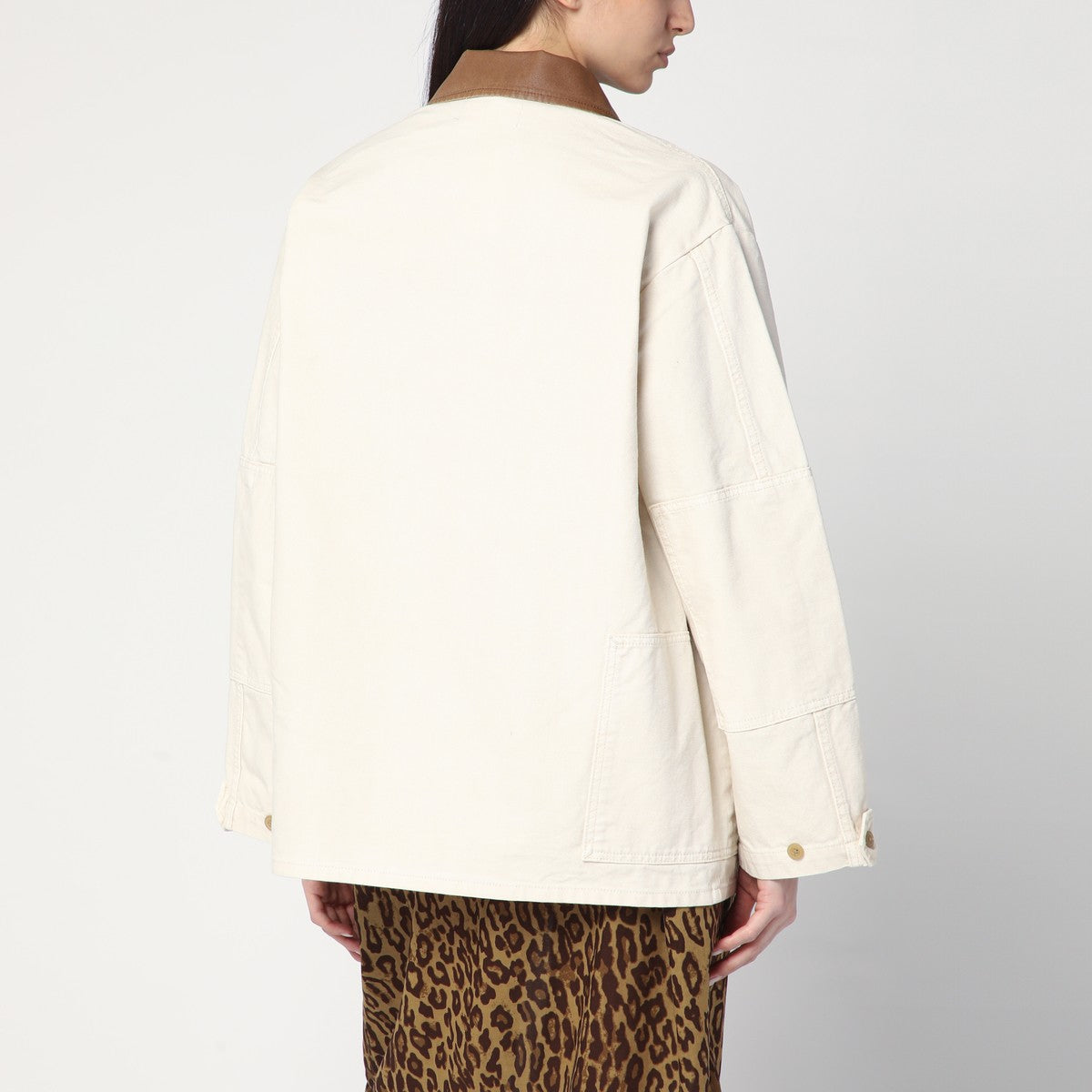 6397 Barn ivory jacket in cotton