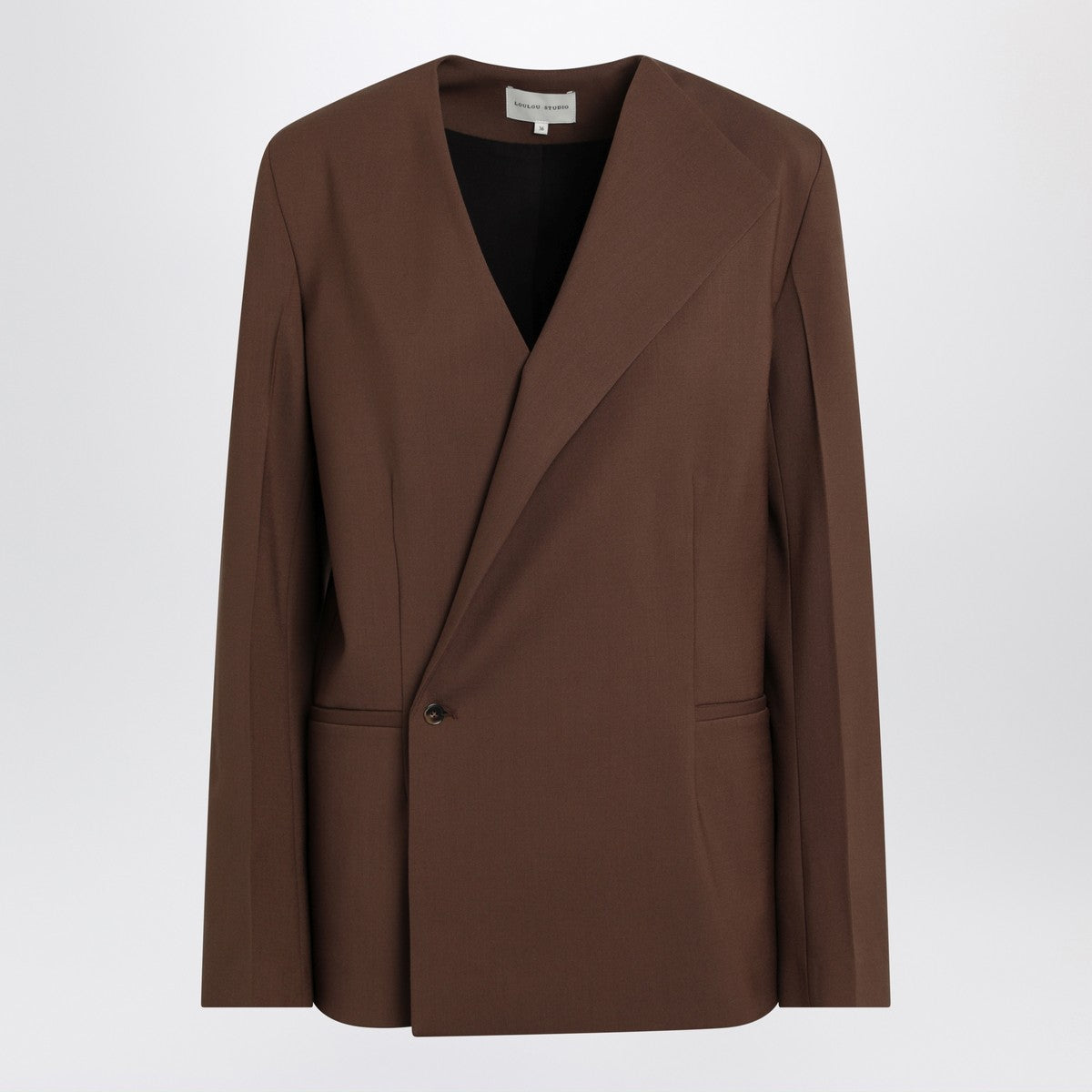 LouLou De Saison LouLou De Saison Brown double-breasted wool jacket