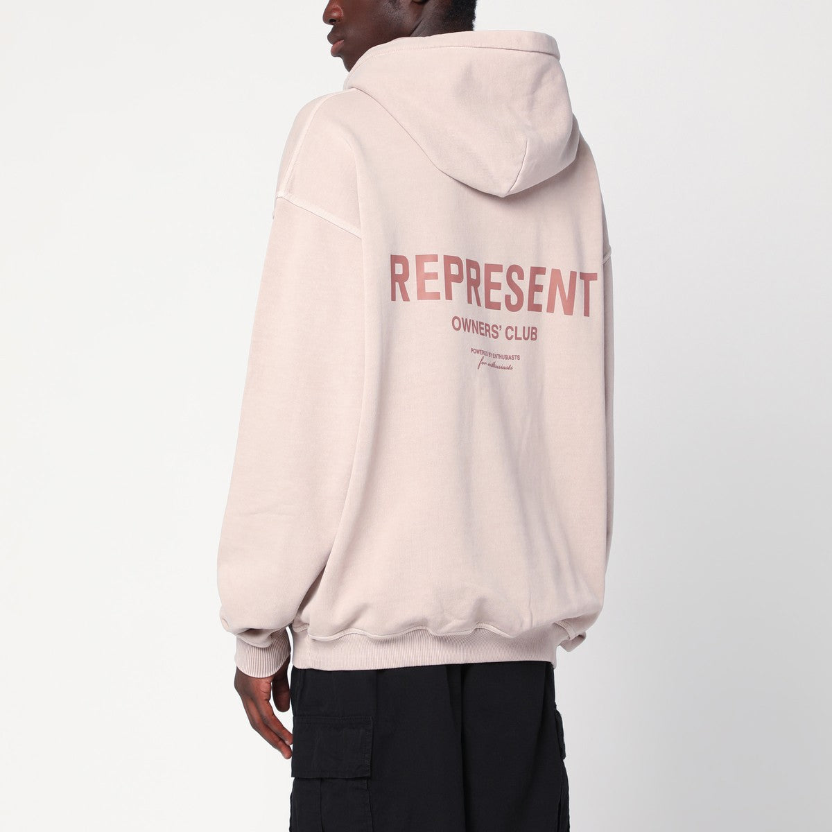 Represent Represent Dusty mauve oversized hooded sweatshirt