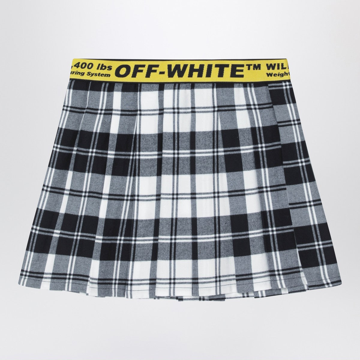 Off White Off White Off-White™ Diagonal checked flannel skirt