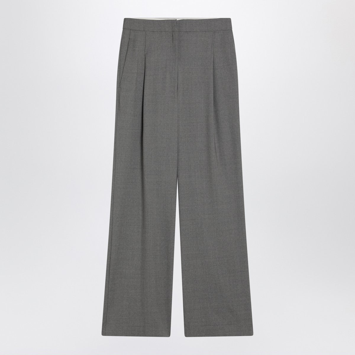 LouLou De Saison LouLou De Saison Wide grey wool pants