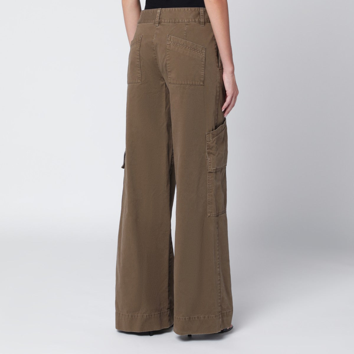 Off White Off White Off-White™ Brown cotton cargo trousers