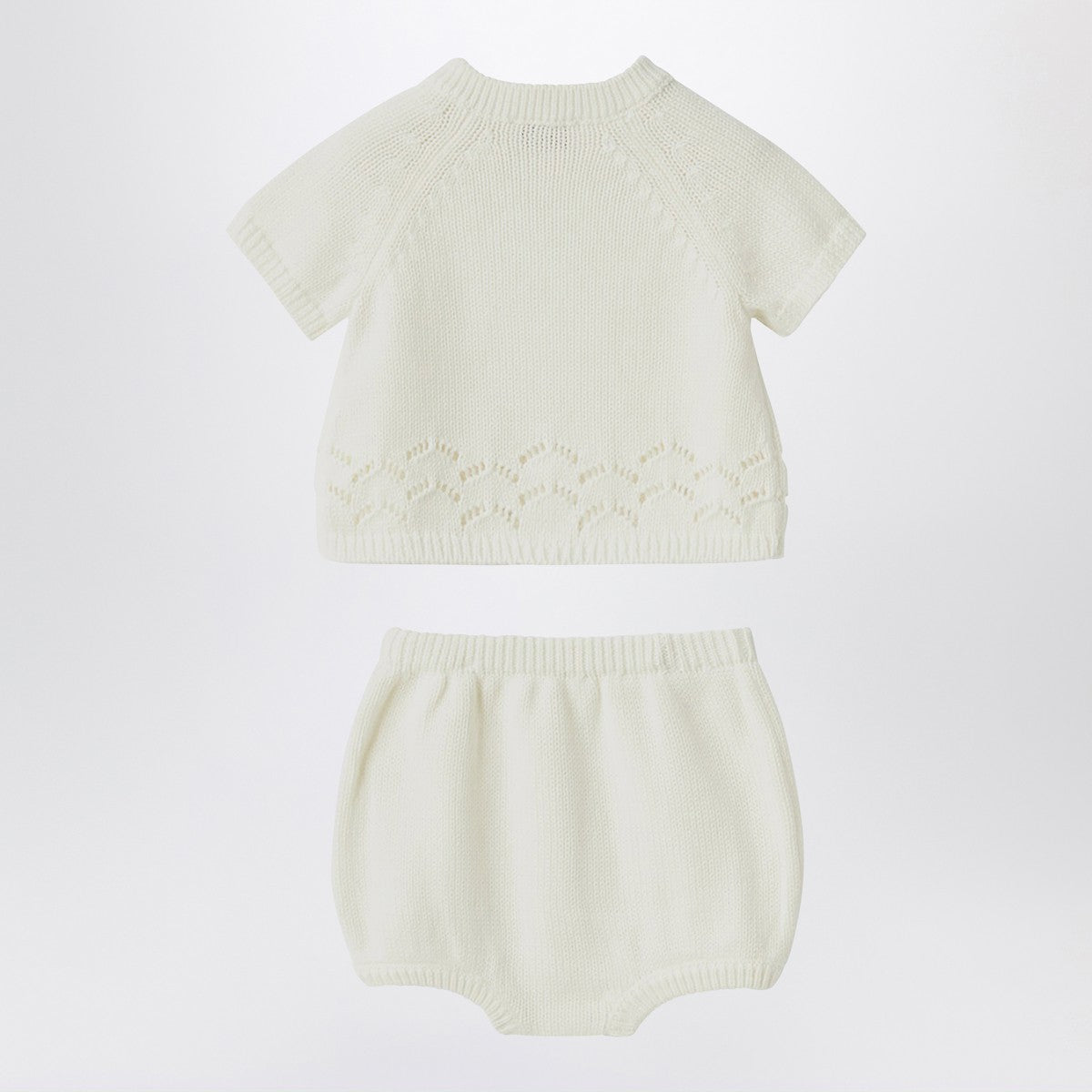 Il Gufo Il Gufo White milk set in organic cotton