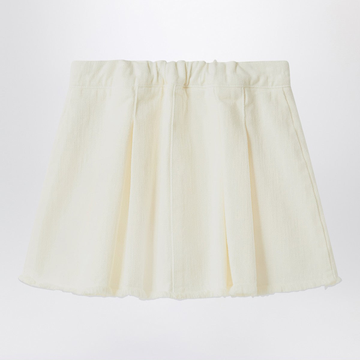 Il Gufo Il Gufo White milk skirt in denim