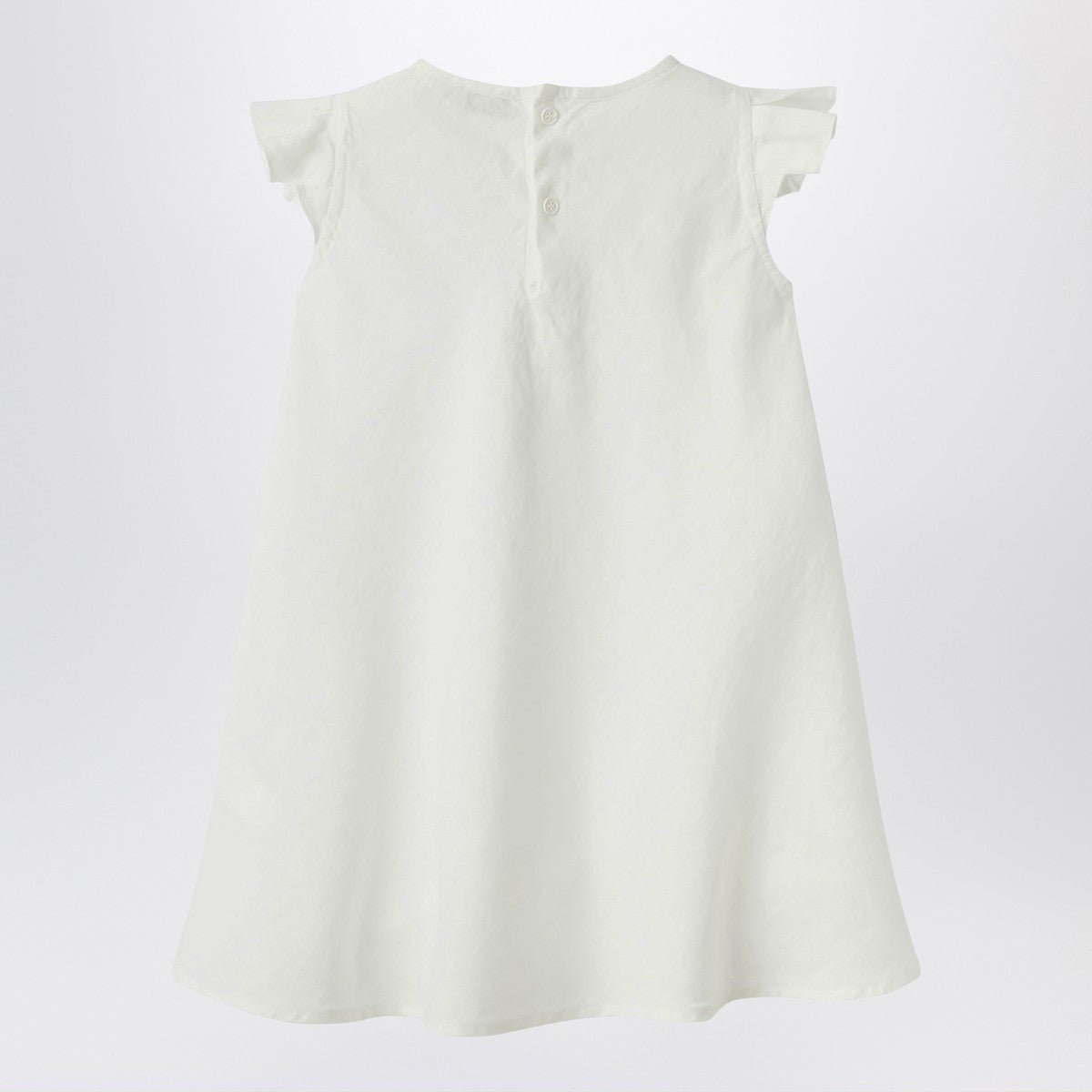 Il Gufo Il Gufo White linen dress with ruffles